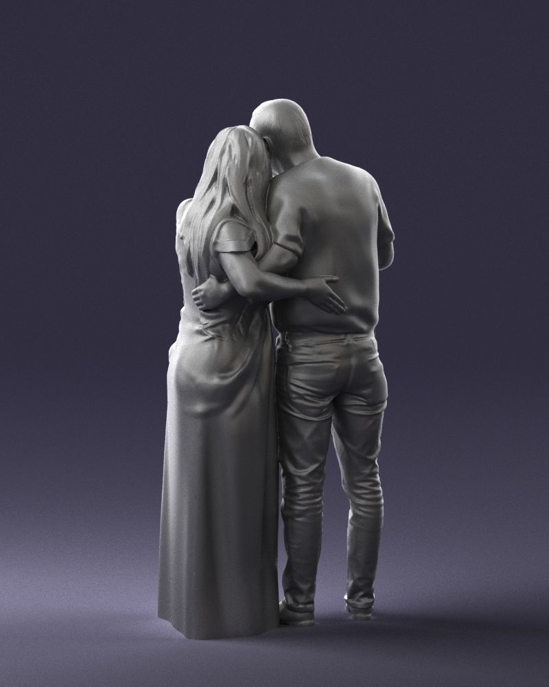 Armenian bride and groom 0485 3D Print Ready 3D print model_16