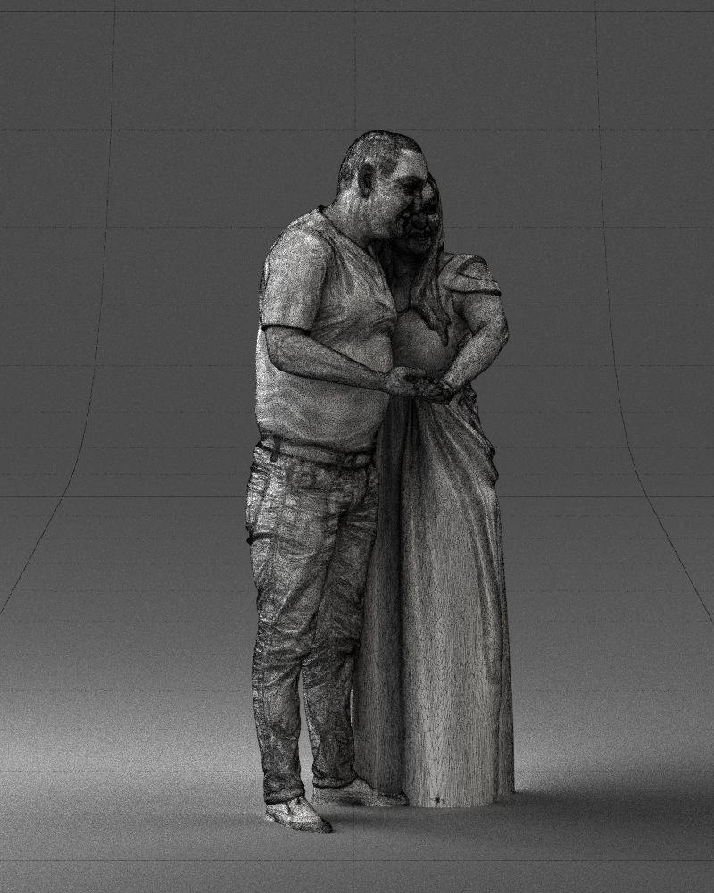 Armenian bride and groom 0485 3D Print Ready 3D print model_32