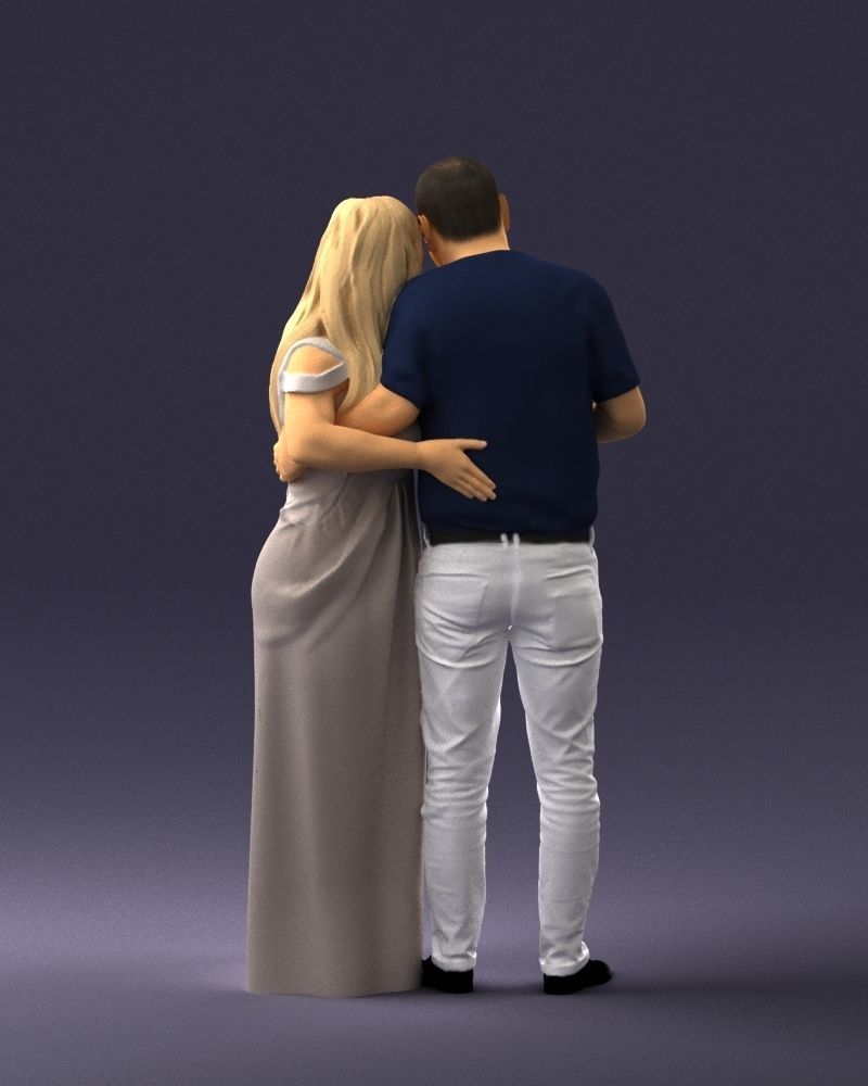 Armenian bride and groom 0485 3D Print Ready 3D print model_18