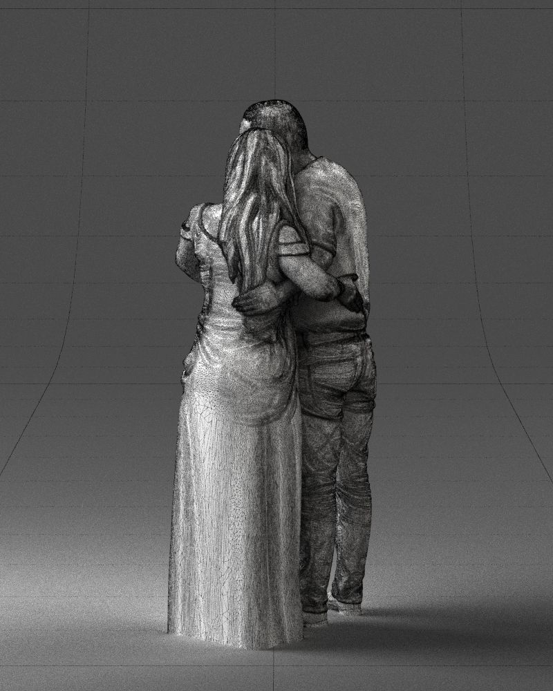 Armenian bride and groom 0485 3D Print Ready 3D print model_14