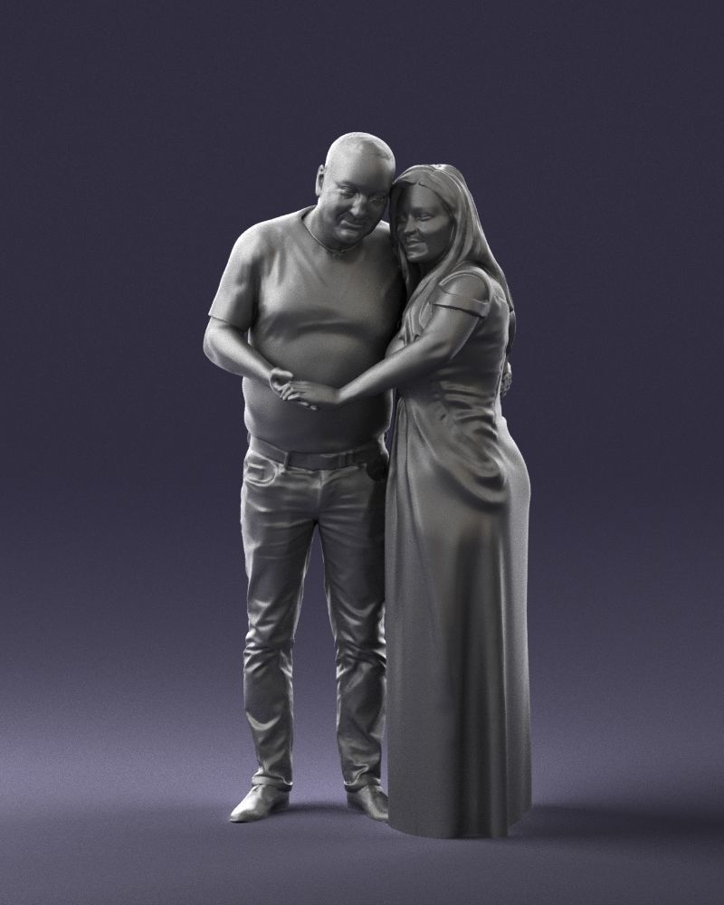 Armenian bride and groom 0485 3D Print Ready 3D print model_37