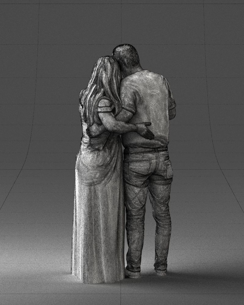 Armenian bride and groom 0485 3D Print Ready 3D print model_17