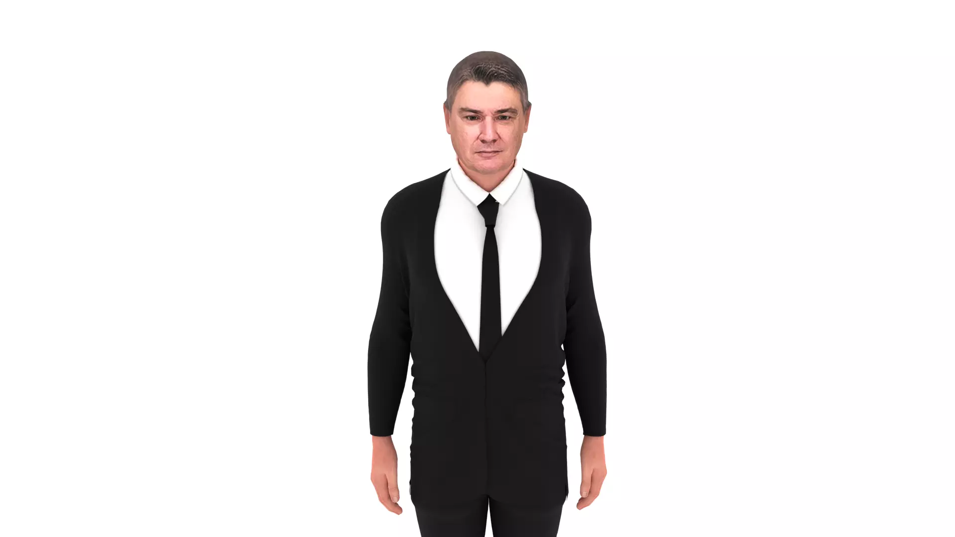 Zoran Milanovic - President of Croatia Low-poly 3D model