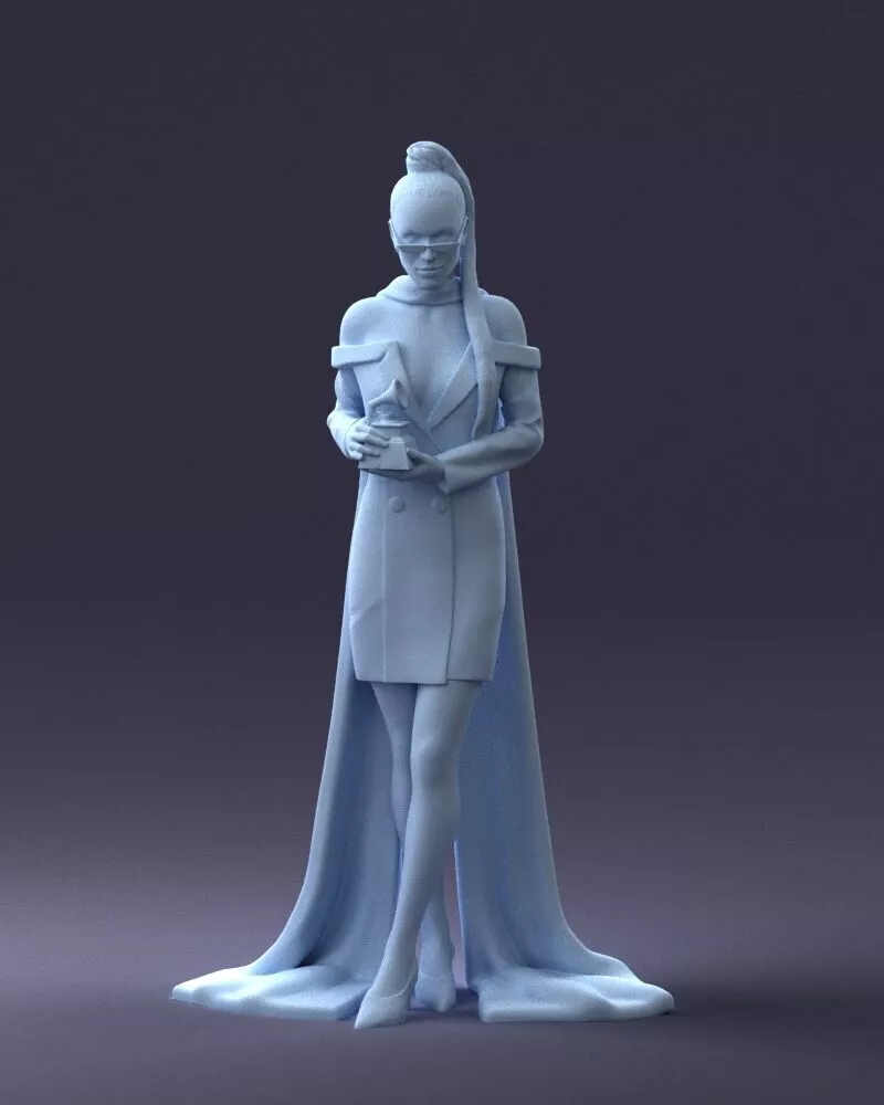 000338 Elegant Woman Holding Award 0218 3dp 3D print model