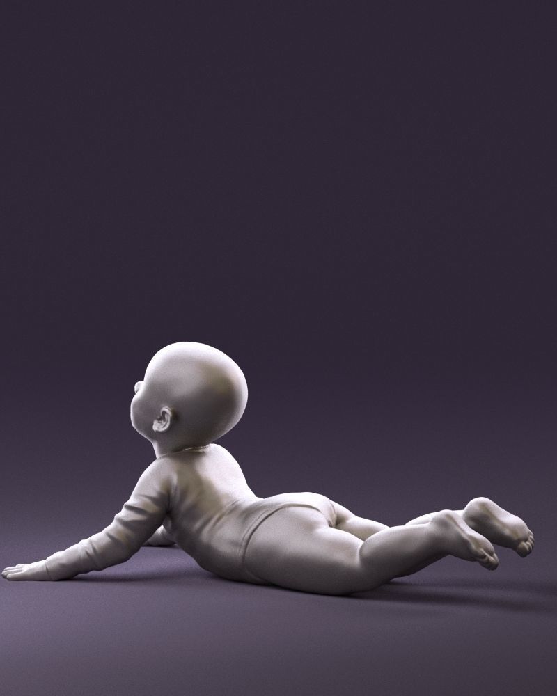 Baby in stripped suit 0587 3D model_22