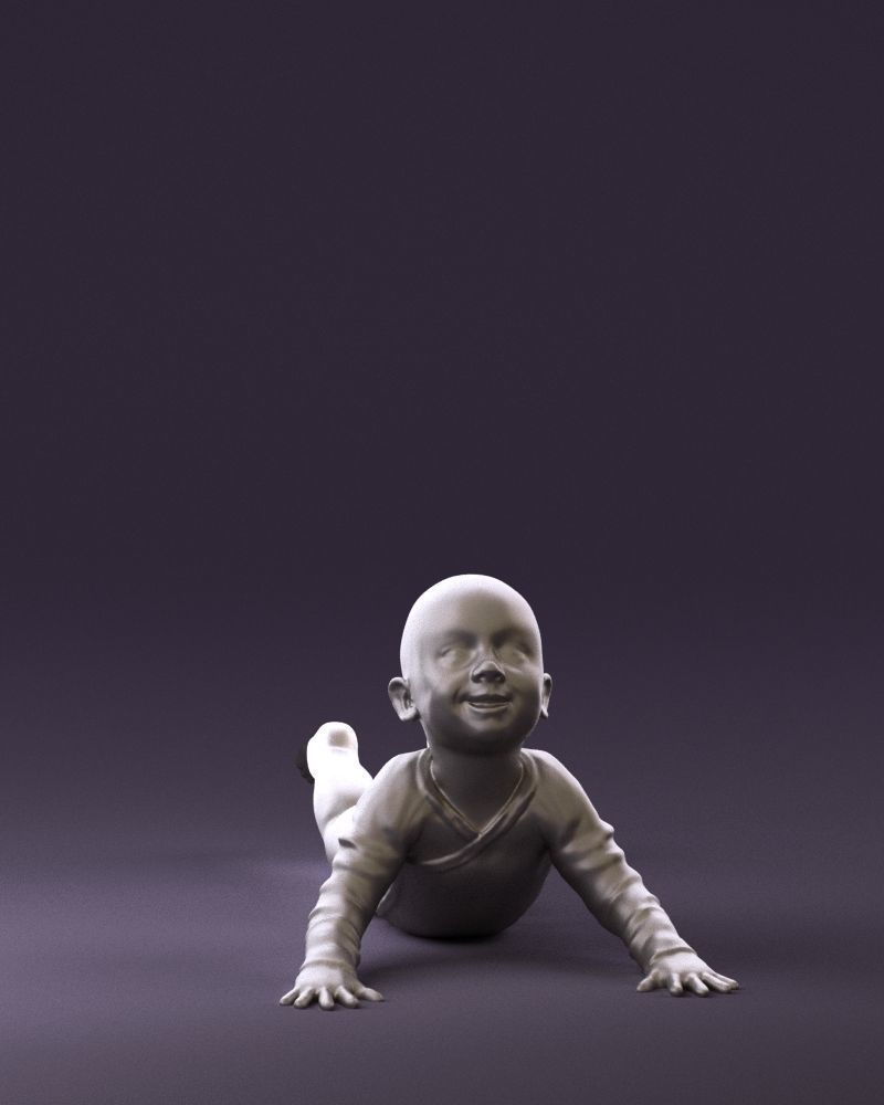 Baby in stripped suit 0587 3D model_34