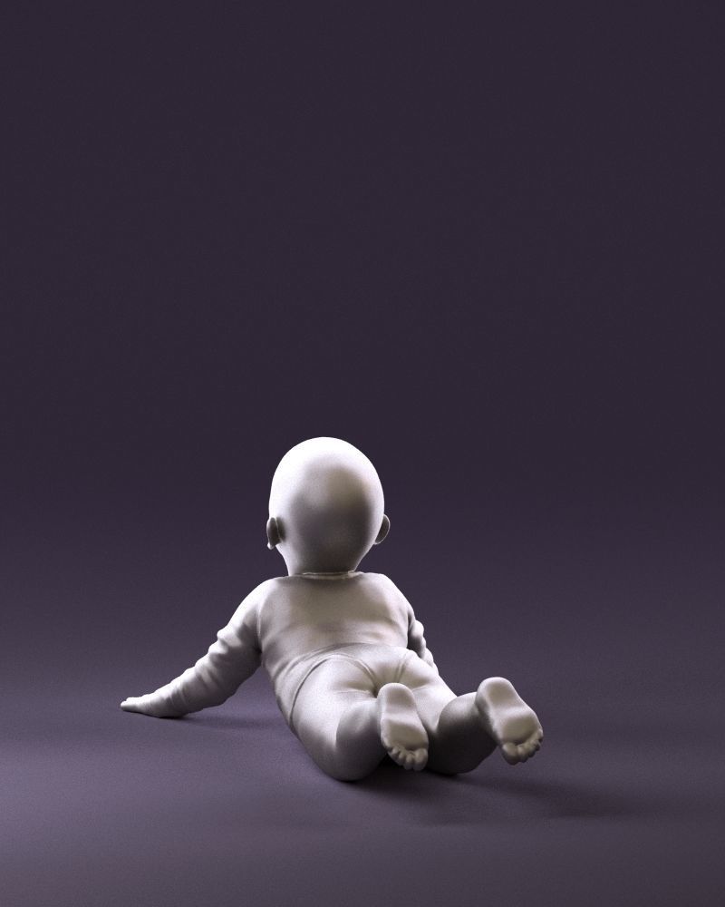 Baby in stripped suit 0587 3D model_19