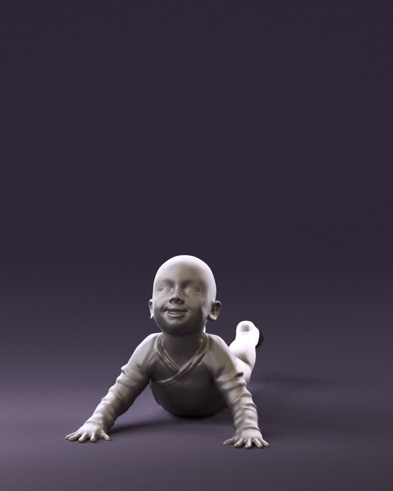 Baby in stripped suit 0587 3D model_31