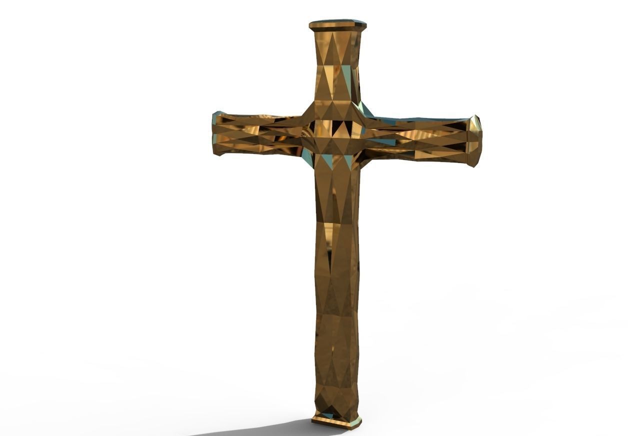 geometric cross 3D print model_6