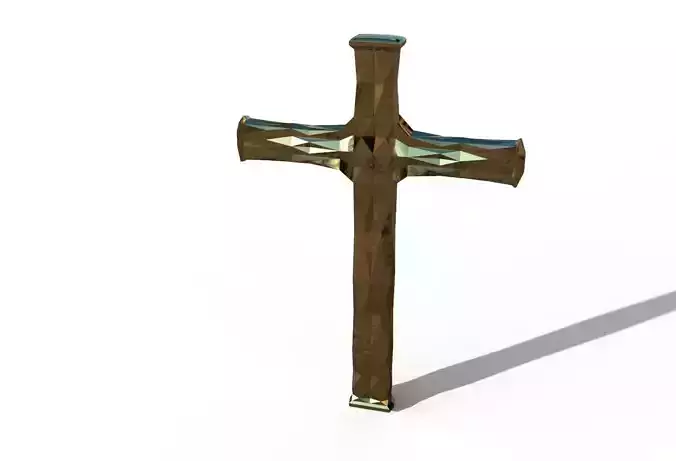 geometric cross 3D print model