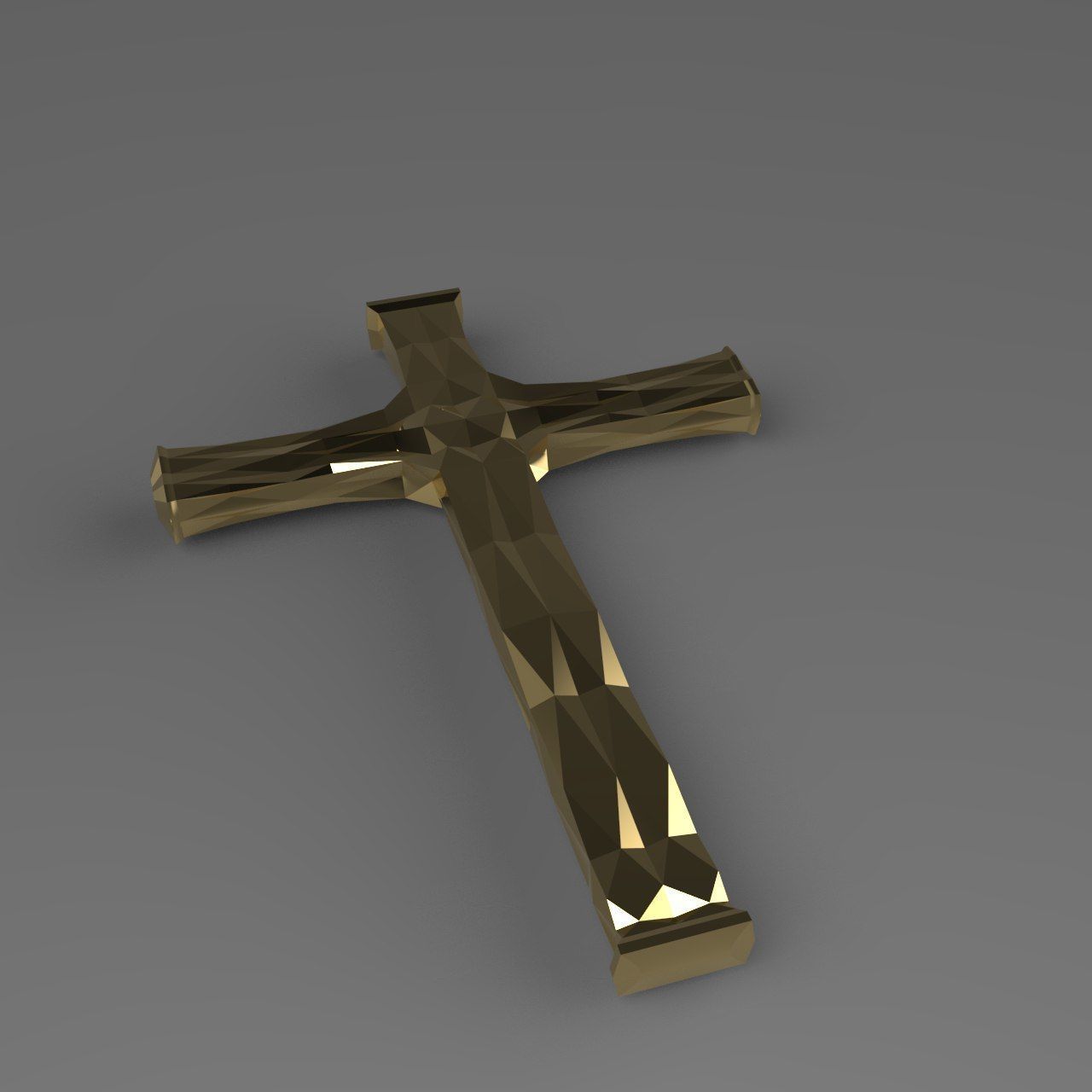 geometric cross 3D print model_14
