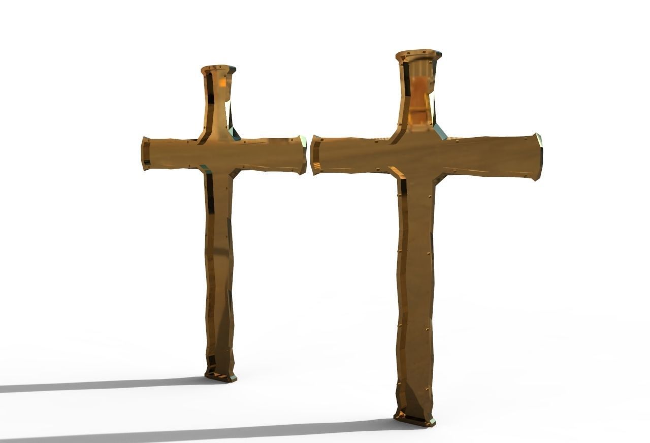 geometric cross 3D print model_21