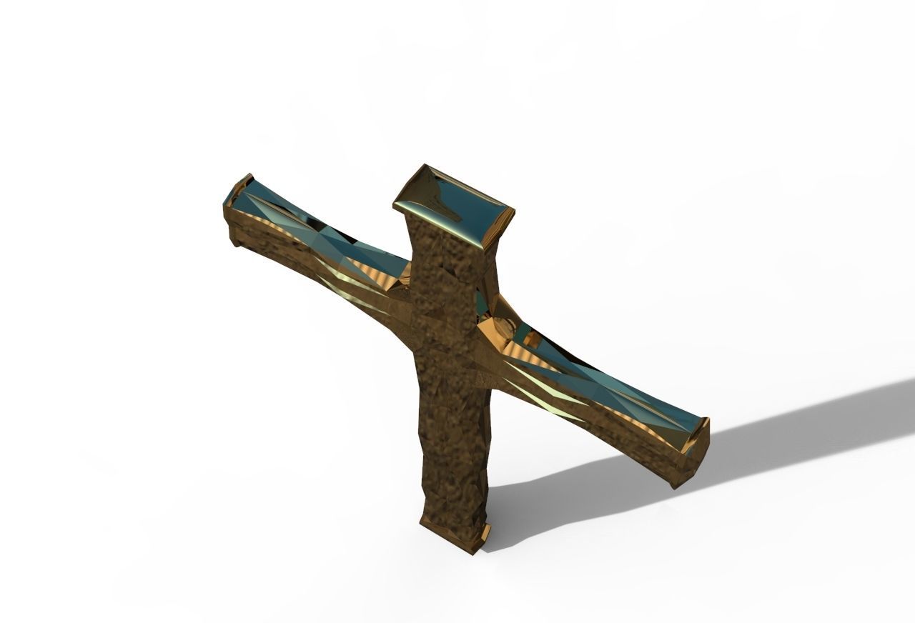 geometric cross 3D print model_19