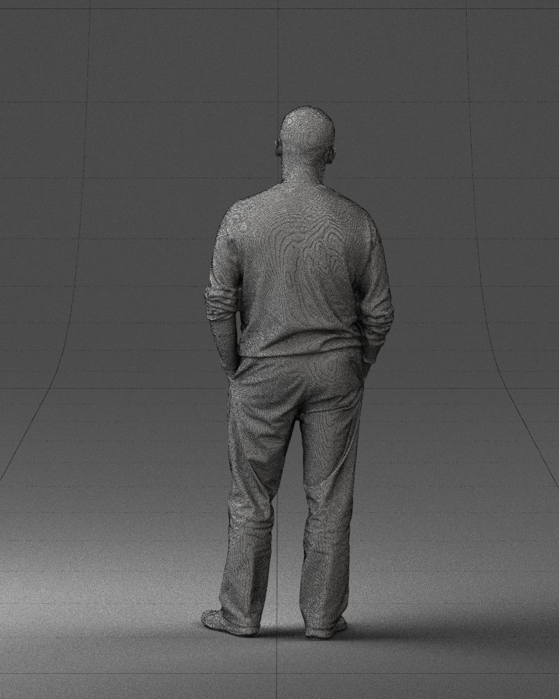 Bald man sweater 0523 3D model_20