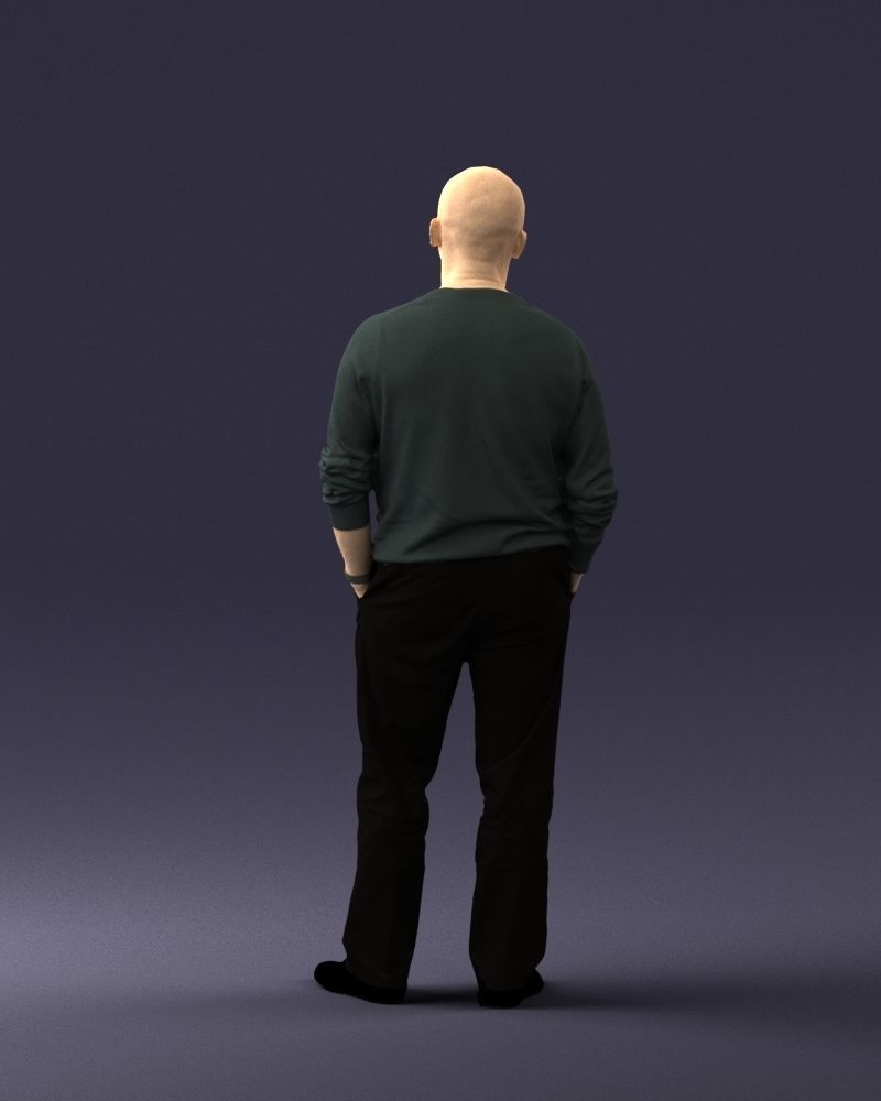 Bald man sweater 0523 3D model_18
