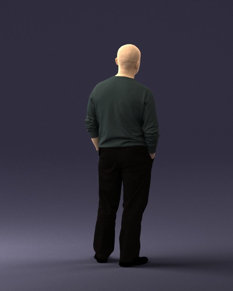 Bald man sweater 0523 3D model_21
