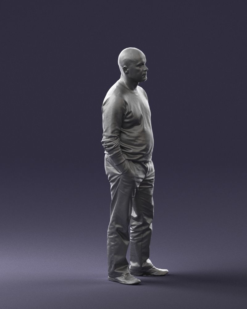 Bald man sweater 0523 3D model_31