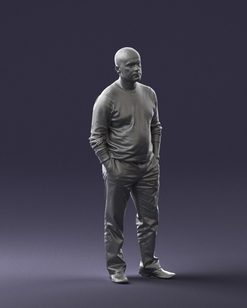 Bald man sweater 0523 3D model_34