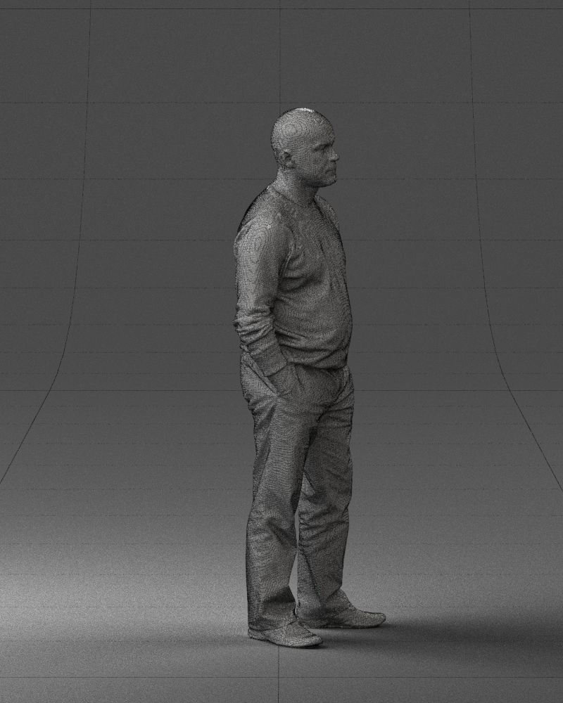 Bald man sweater 0523 3D model_32