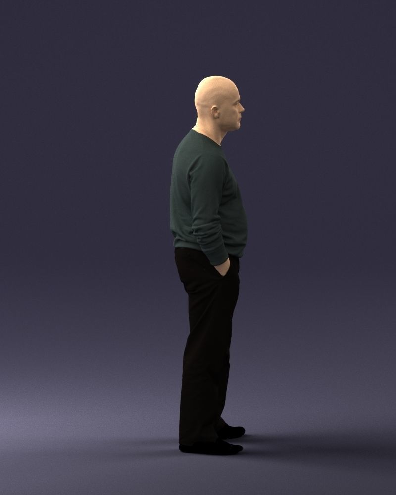 Bald man sweater 0523 3D model_27
