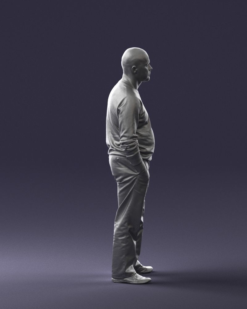 Bald man sweater 0523 3D model_28