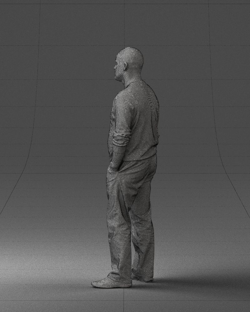 Bald man sweater 0523 3D model_14