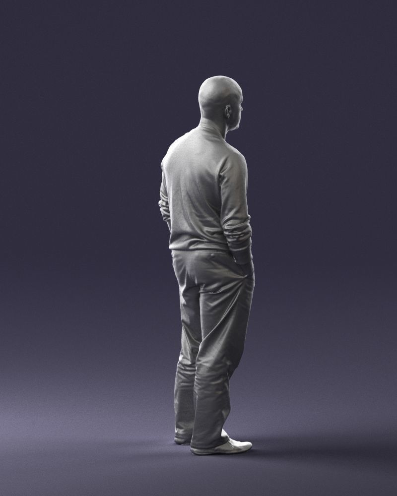 Bald man sweater 0523 3D model_25