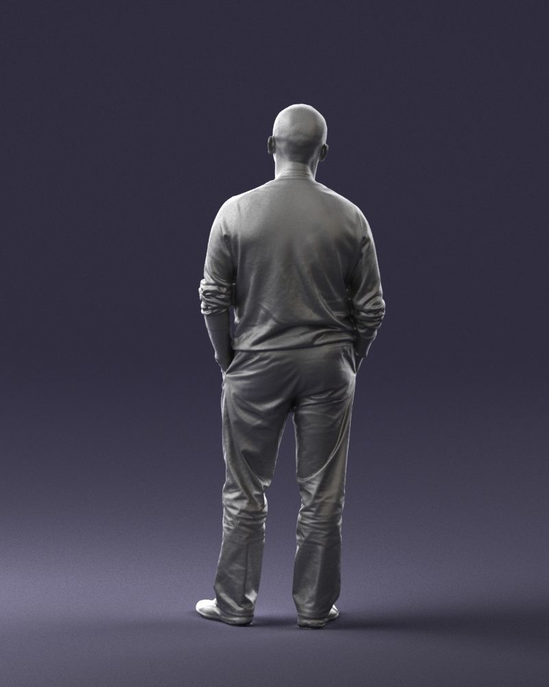 Bald man sweater 0523 3D model_19