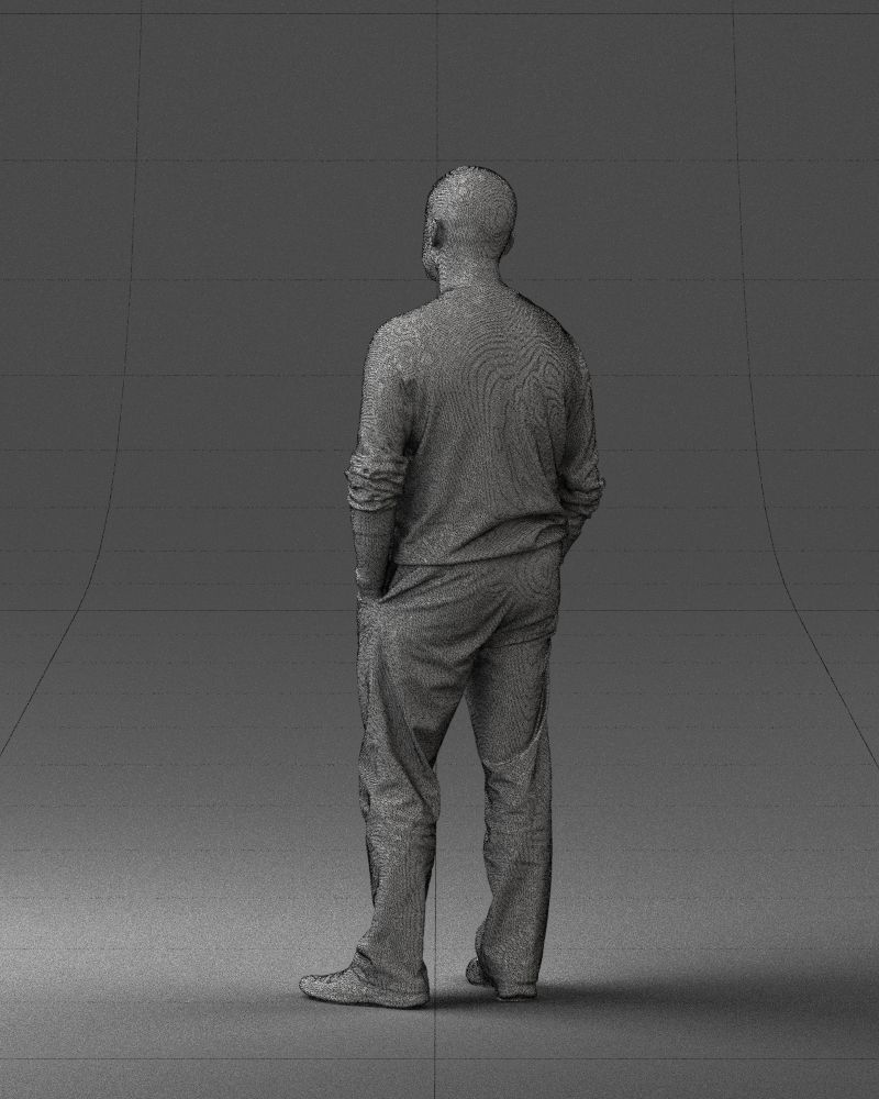 Bald man sweater 0523 3D model_17