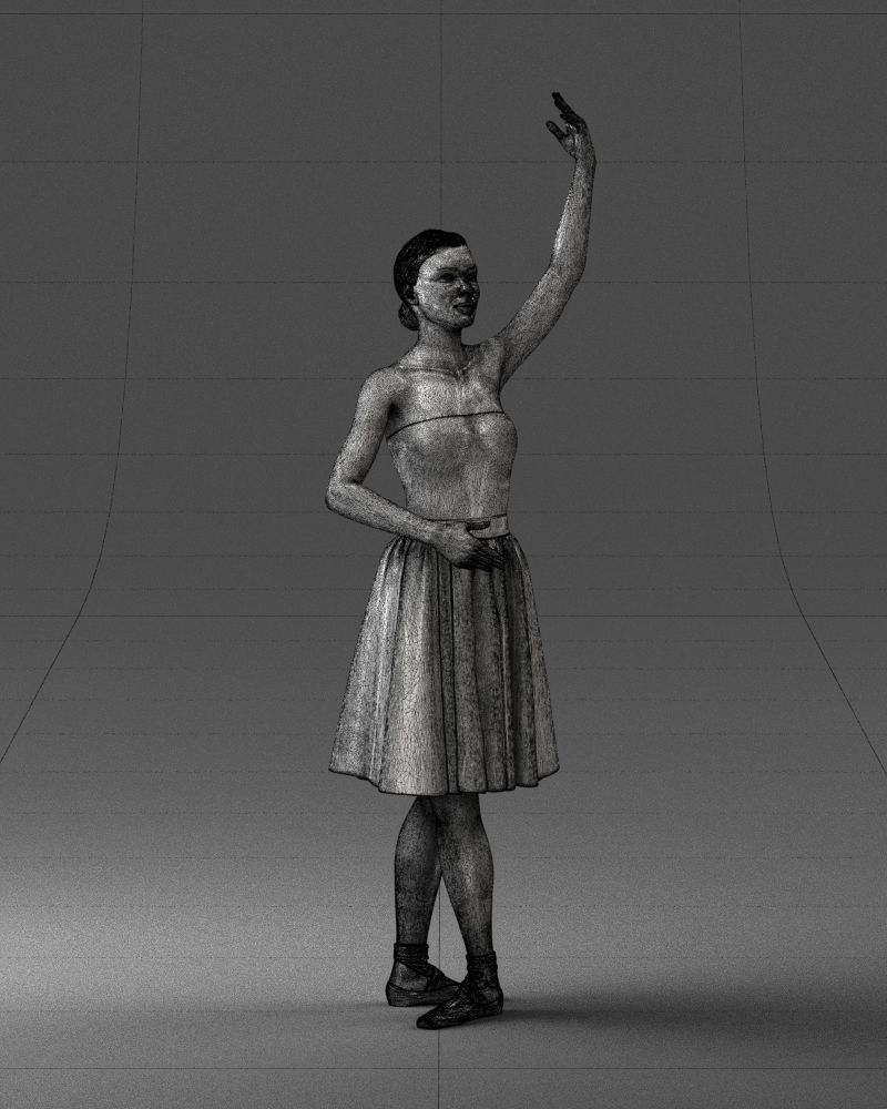 000330 Ballet Dancer in Graceful Pose 0105 3dp 3D print model_4