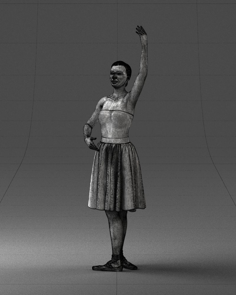 000330 Ballet Dancer in Graceful Pose 0105 3dp 3D print model_20