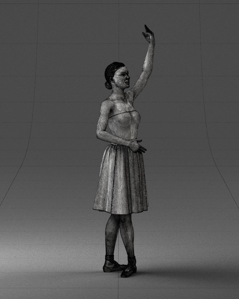 000330 Ballet Dancer in Graceful Pose 0105 3dp 3D print model_6