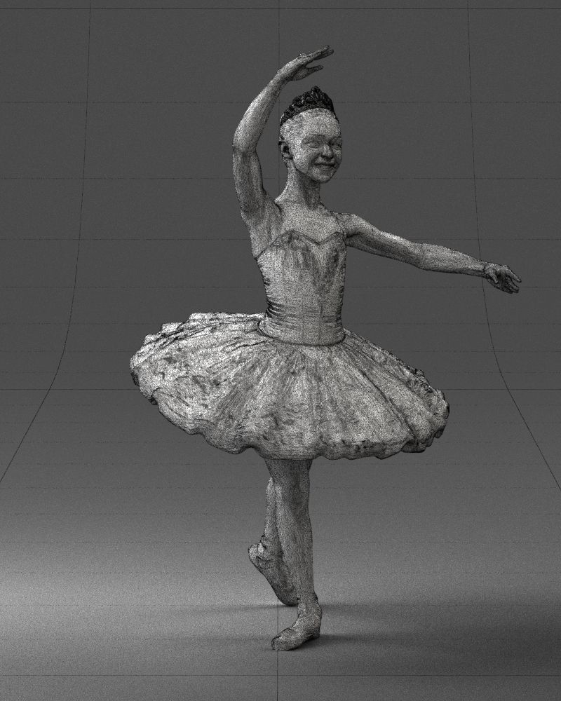000090 Elegant Ballerina 1109 3D model_17