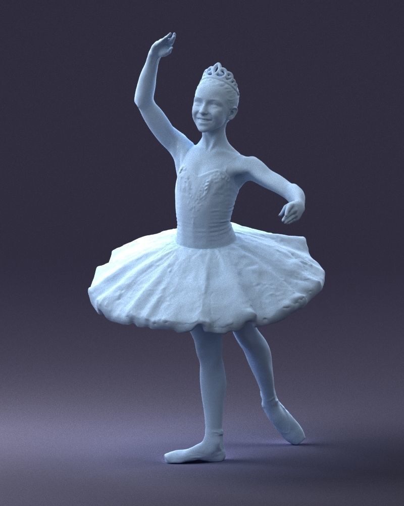 000090 Elegant Ballerina 1109 3D model_13