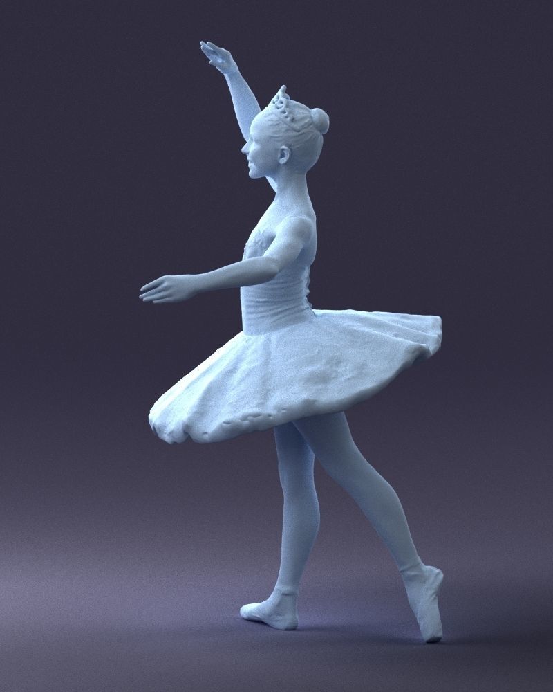 000090 Elegant Ballerina 1109 3D model_11
