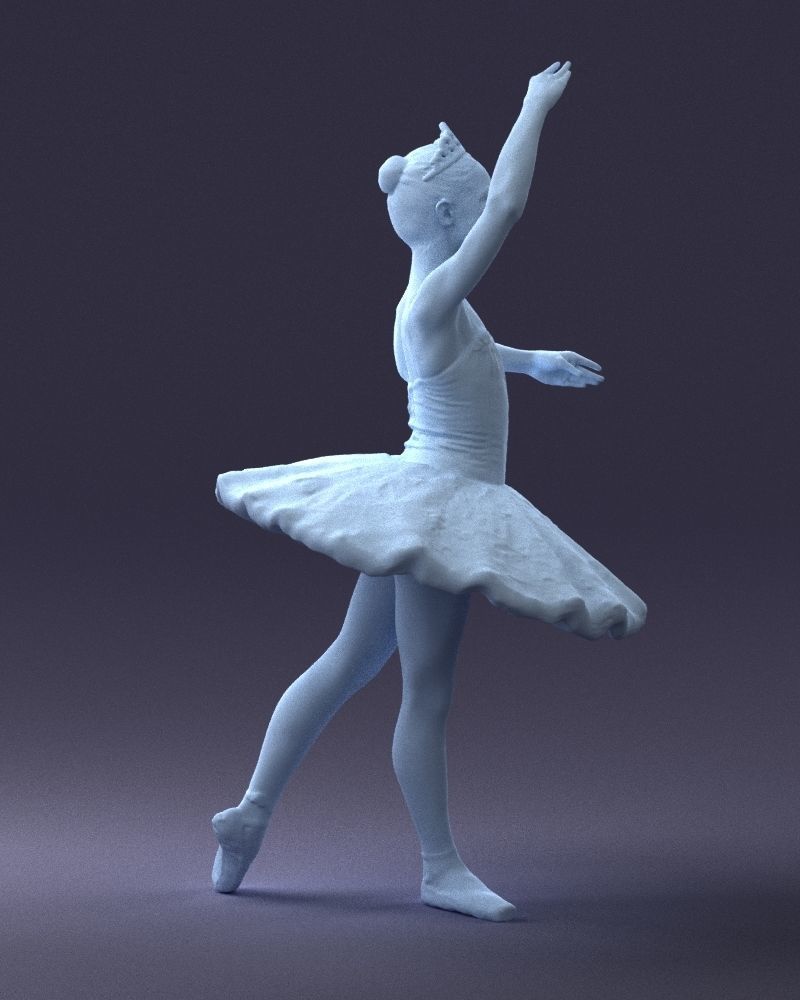 000090 Elegant Ballerina 1109 3D model_6