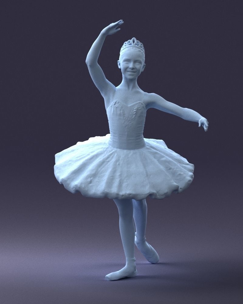 000090 Elegant Ballerina 1109 3D model_19
