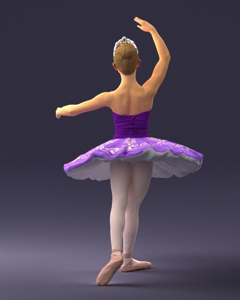 000090 Elegant Ballerina 1109 3D model_8