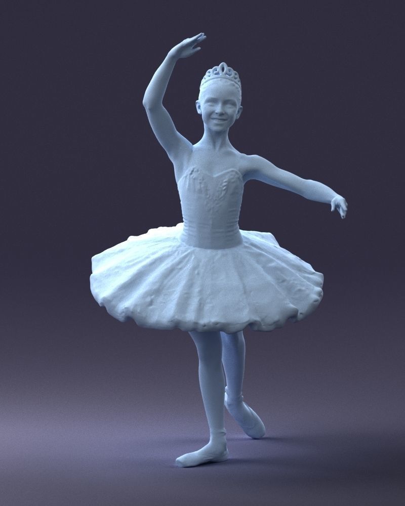 000090 Elegant Ballerina 1109 3D model_1