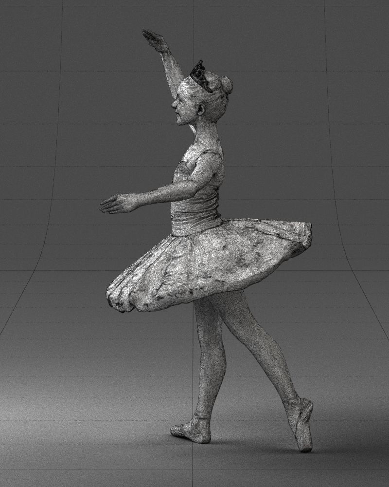 000090 Elegant Ballerina 1109 3D model_16