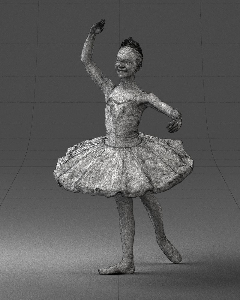 000090 Elegant Ballerina 1109 3D model_18