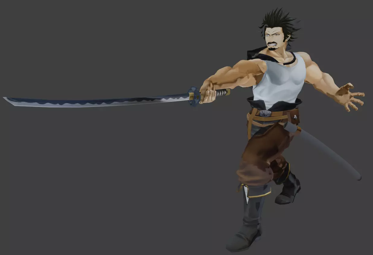 YAMI - BLACK CLOVER - DEATH SHOT 3D print model