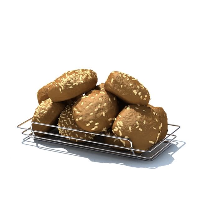 Chocolate Biscuits With Cashew Nuts 3D model