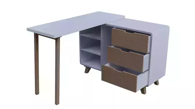 Changeable Office Desk Straight or L Shape