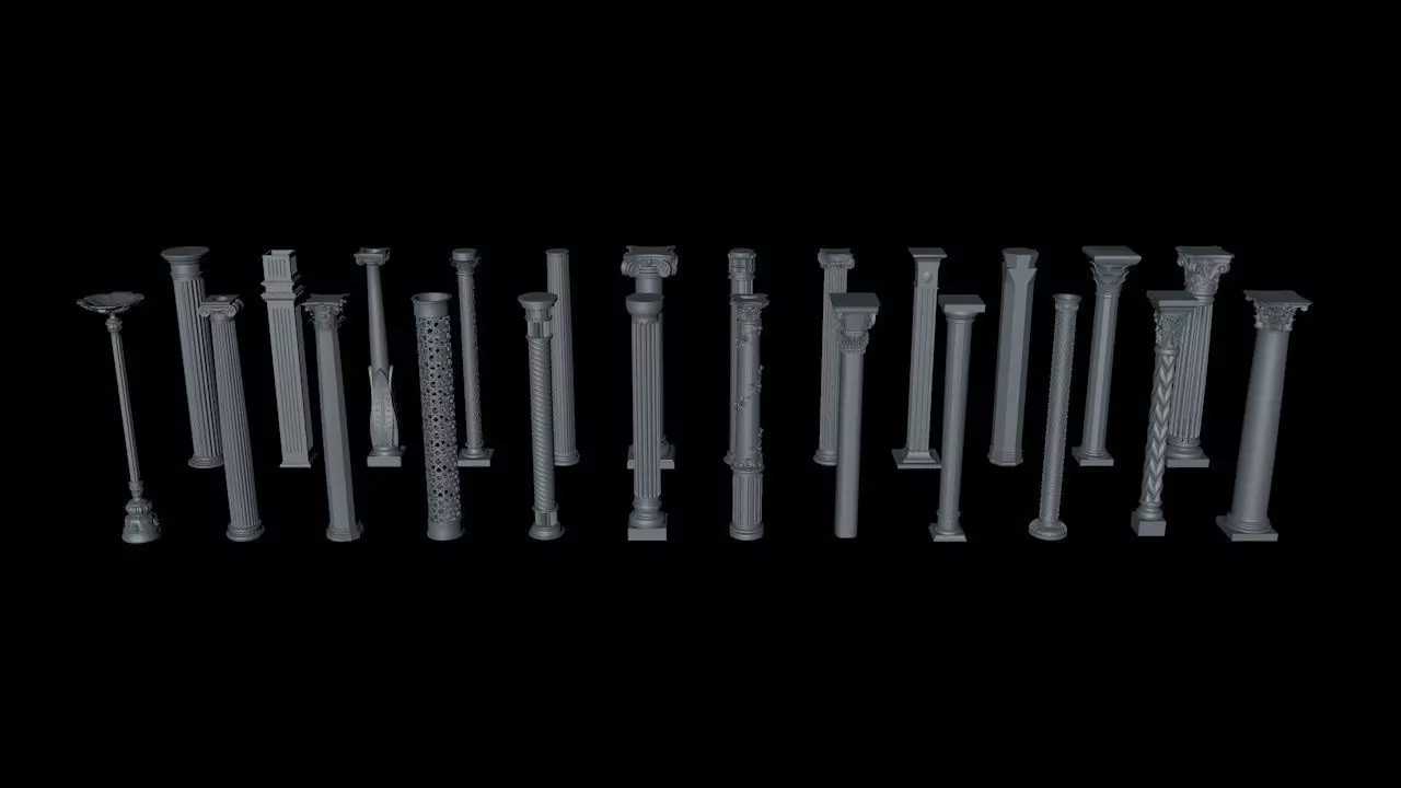 24 Pillars 3D model_0