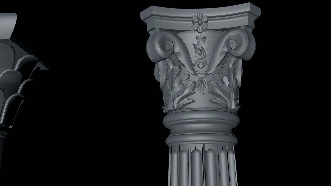 24 Pillars 3D model_4