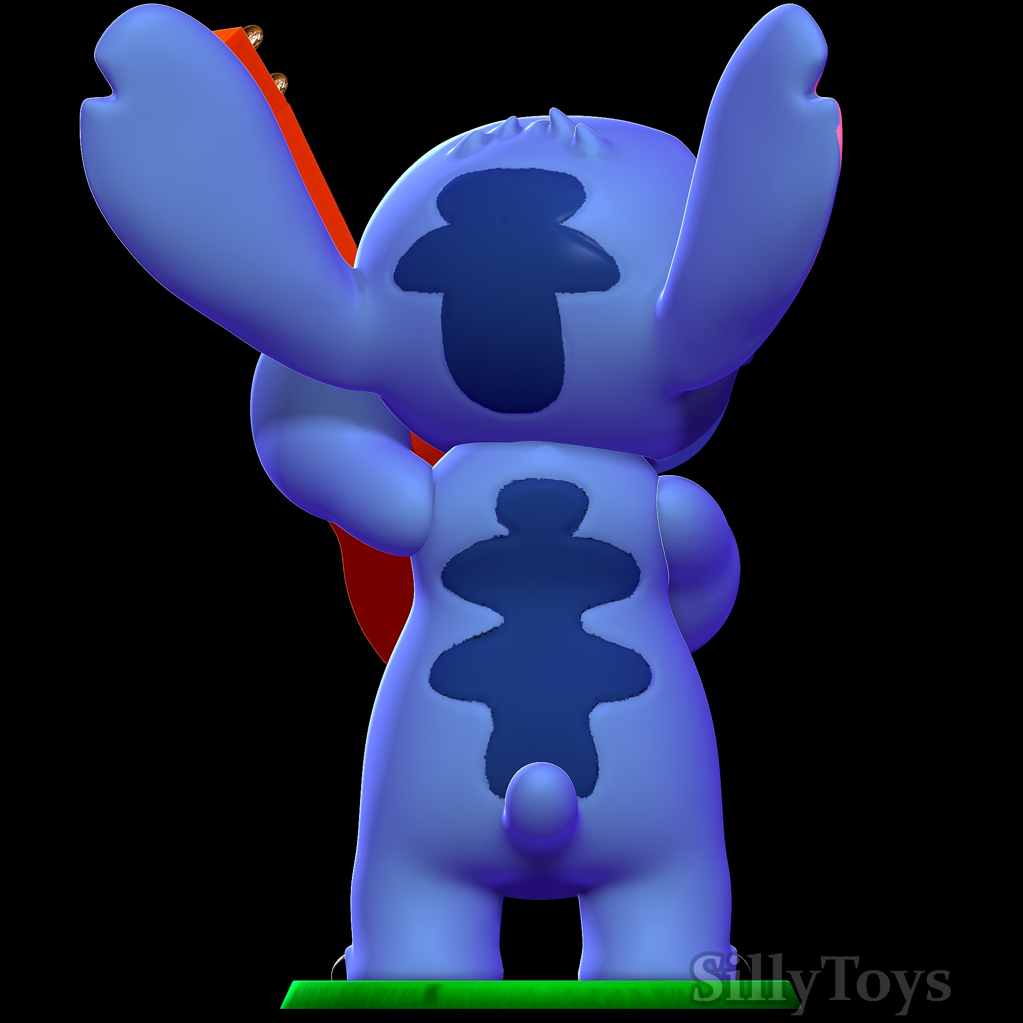Stitch with a guitar - Lilo and Stitch 3D print model_3