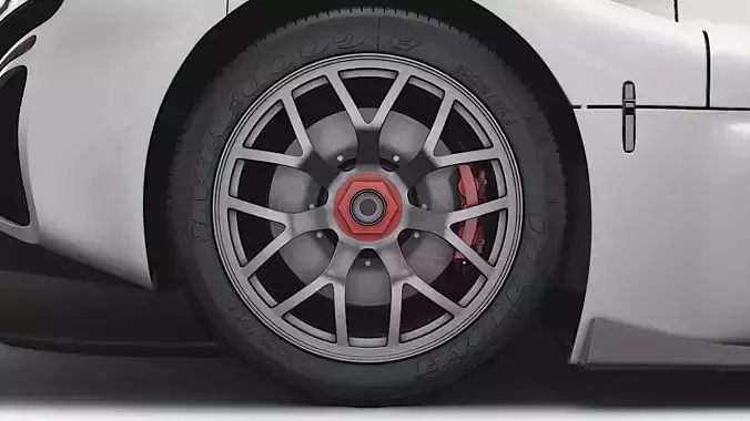 Radical SR10 wheel 3D model