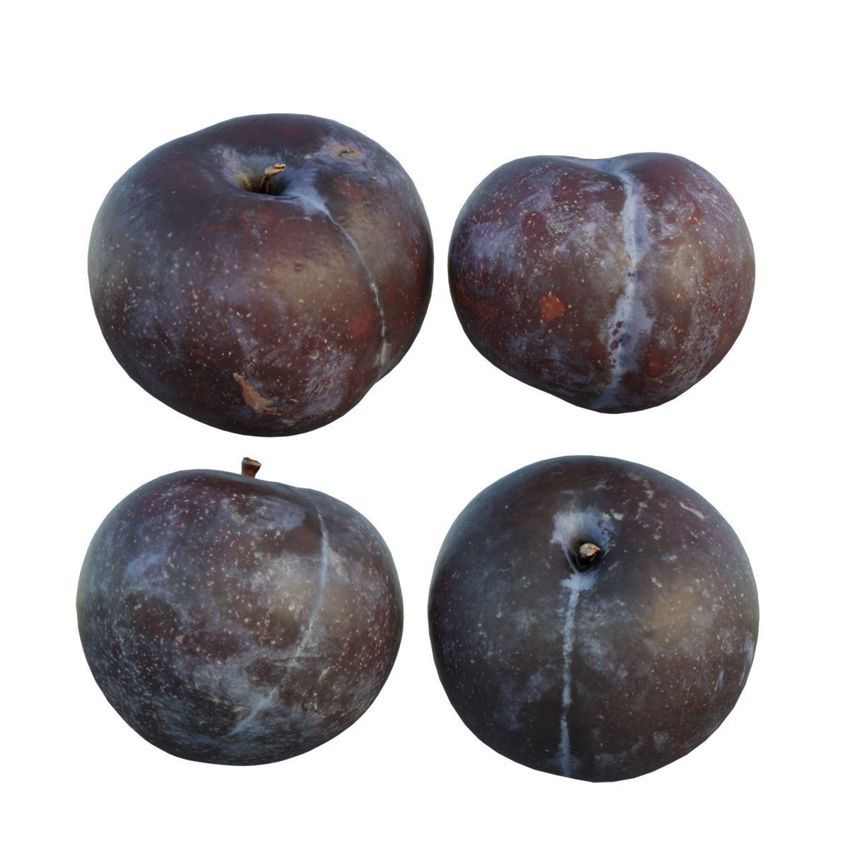 Purple plum 3D model_8