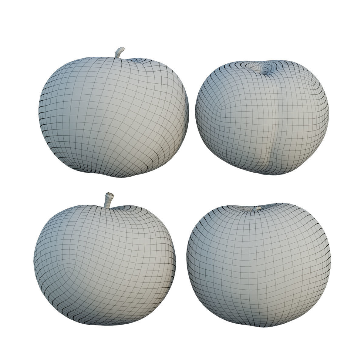 Purple plum 3D model_5